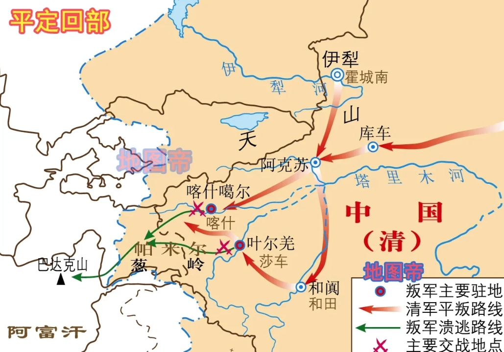 大小和卓叛乱时，乾隆还不信。因为大小和卓是他从准噶尔救出来的，也是他一手扶持起来