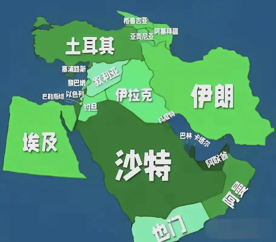 在地图上，以色列几乎看不见，就这么个玩意儿，为什么被称为“中东小霸王”。
最主要