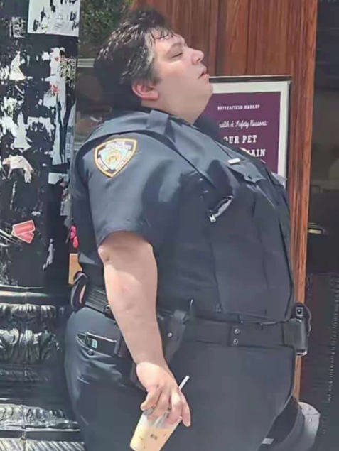 美国女警胖成这样怎么抓贼？