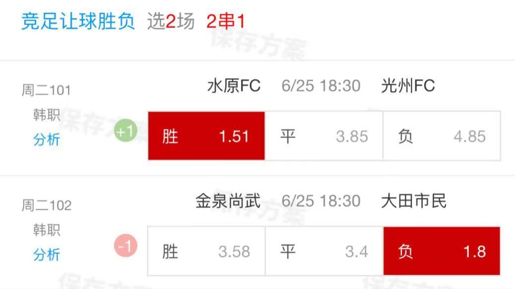 足球6月25日推荐！韩职：江原FCvs光州FC,水原FC誓守领地，光州FC挑战来袭！