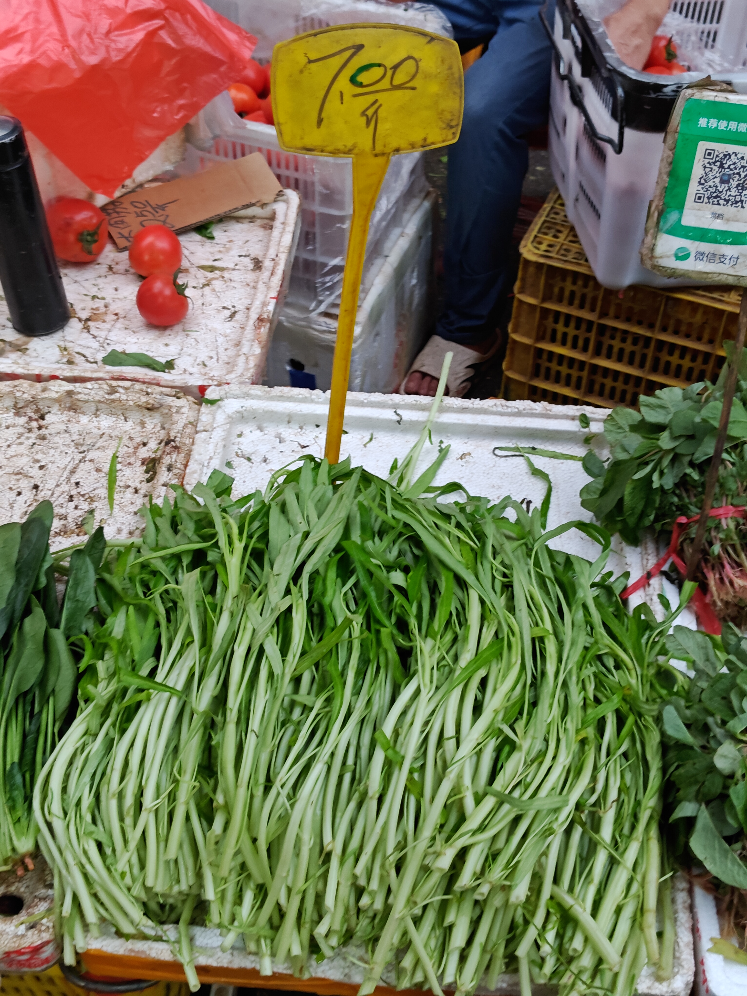 从未设想过，广州夏天的空心菜，会成为奢侈品。 ​​​