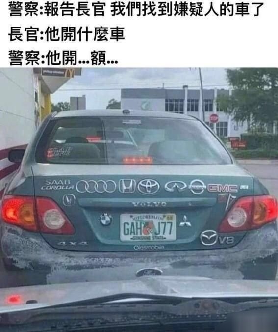 警察：报告长官，我们找到嫌疑人的车了