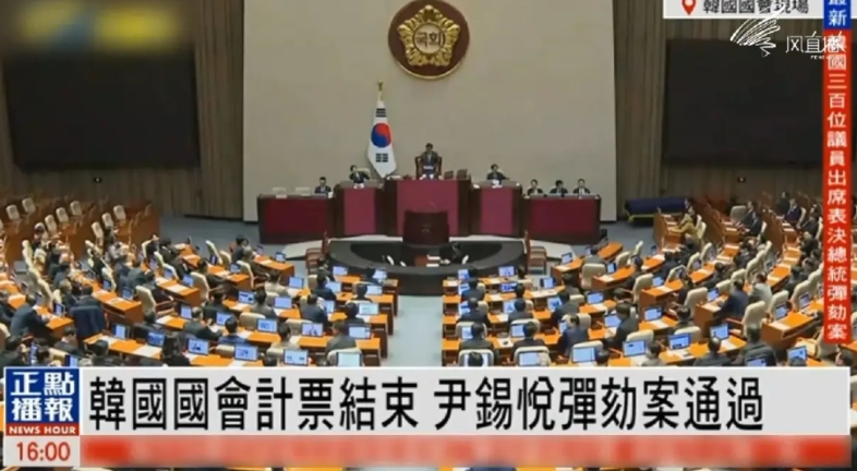 尹锡悦被弹劾通过！204票赞成、85票反对，3票弃权！300名议员全出席了，还有
