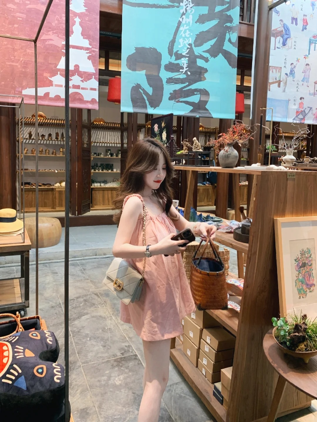 好爱穿的粉吊带～显瘦减龄适合我小个