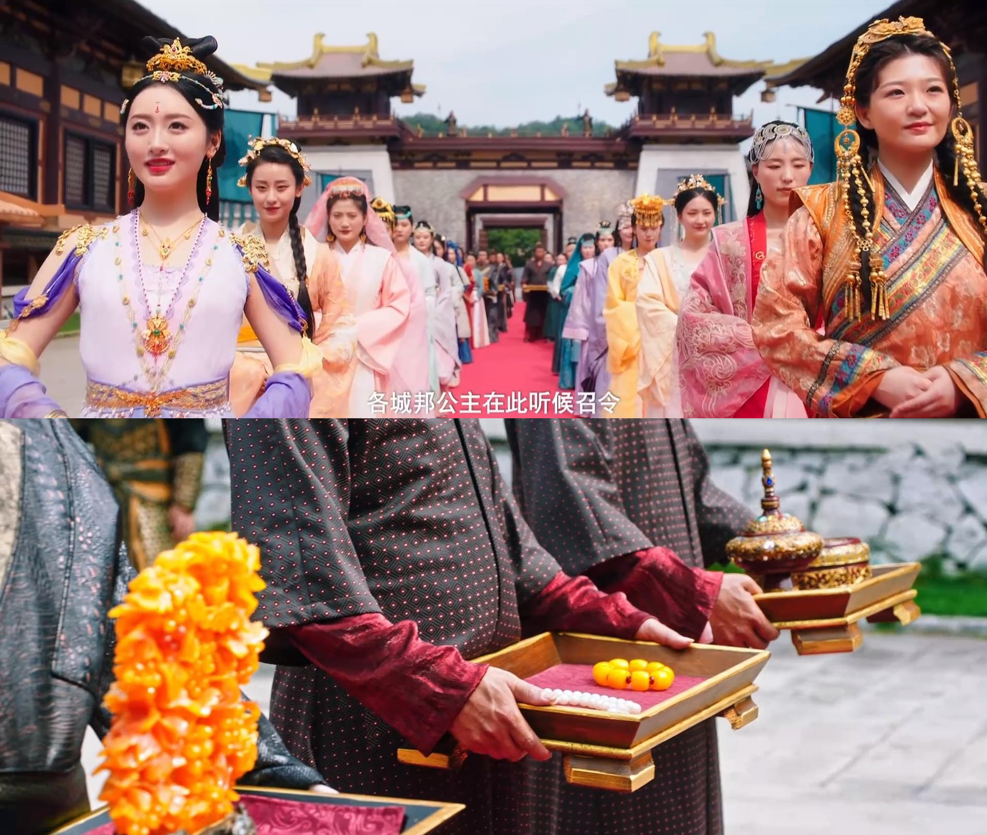 《漠风吟》小部落为了得到云沛城的庇护，纷纷将自家的宝贝女儿送去和亲。
那战是这场