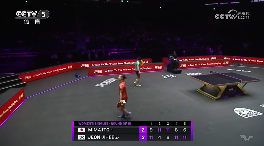 国足大伊藤美诚笑早了！面对东道主，同时也是韩国一姐田志希，在2-1领先，第四局也