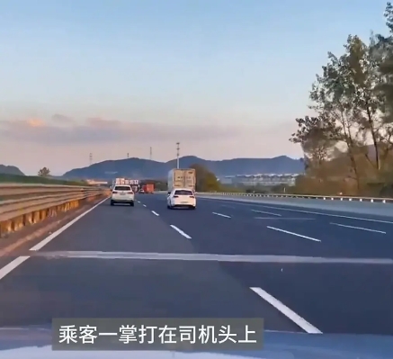 上海，顺风车司机催促小便的乘客快点上车，双方发生口角，醉酒乘客打了司机一巴掌，司