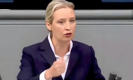 德国出现了一个聪明的女性。她就是德国总理候选人爱丽丝·魏德尔。魏德尔表示，她所在