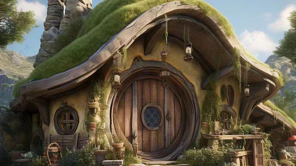 霍比特小屋：冬日里的温馨避世桃源