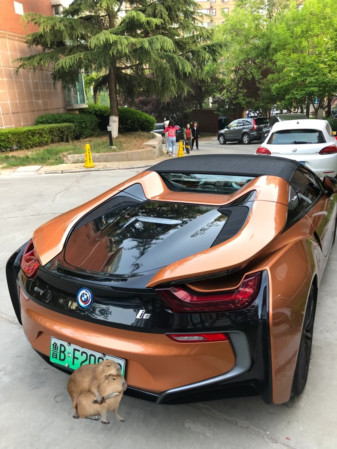 为什么新能源车不能选配充电口的位置？
我车位右边有一个柱子，正好可以挂充电盒，但
