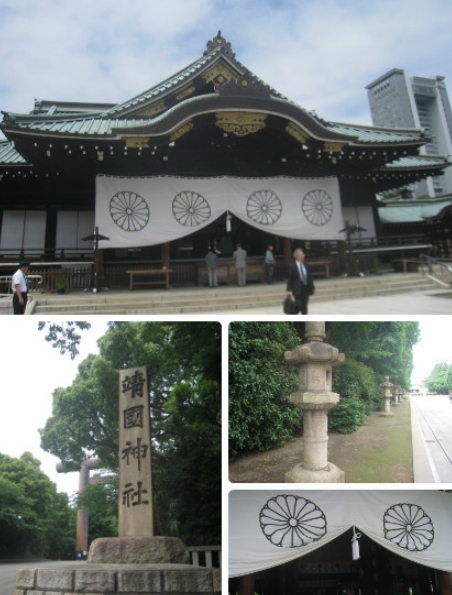 靖国神社就是日本民族意识的一个象征，他们的民族意识里，就是掺着不干净的东西。

