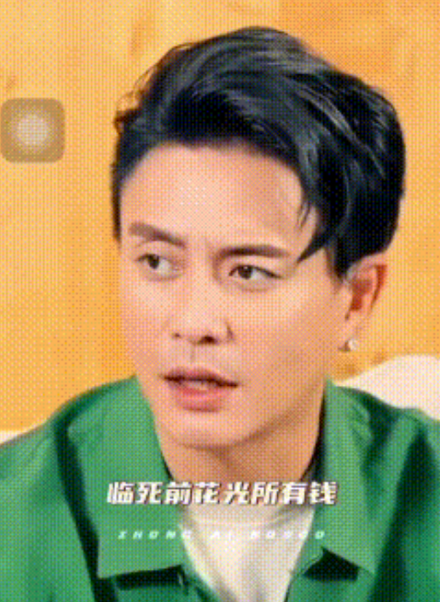 黄宗泽真的帅，痞帅的天花板。
他说不在乎有没有下一代，如果没有下一代，临死前把钱