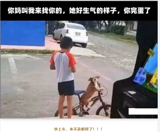 快上车，来不及解释了