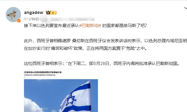 巴勒斯坦权力机构和武装组织哈马斯等方面对欧盟三国表态的热烈欢迎和大力支持。

在