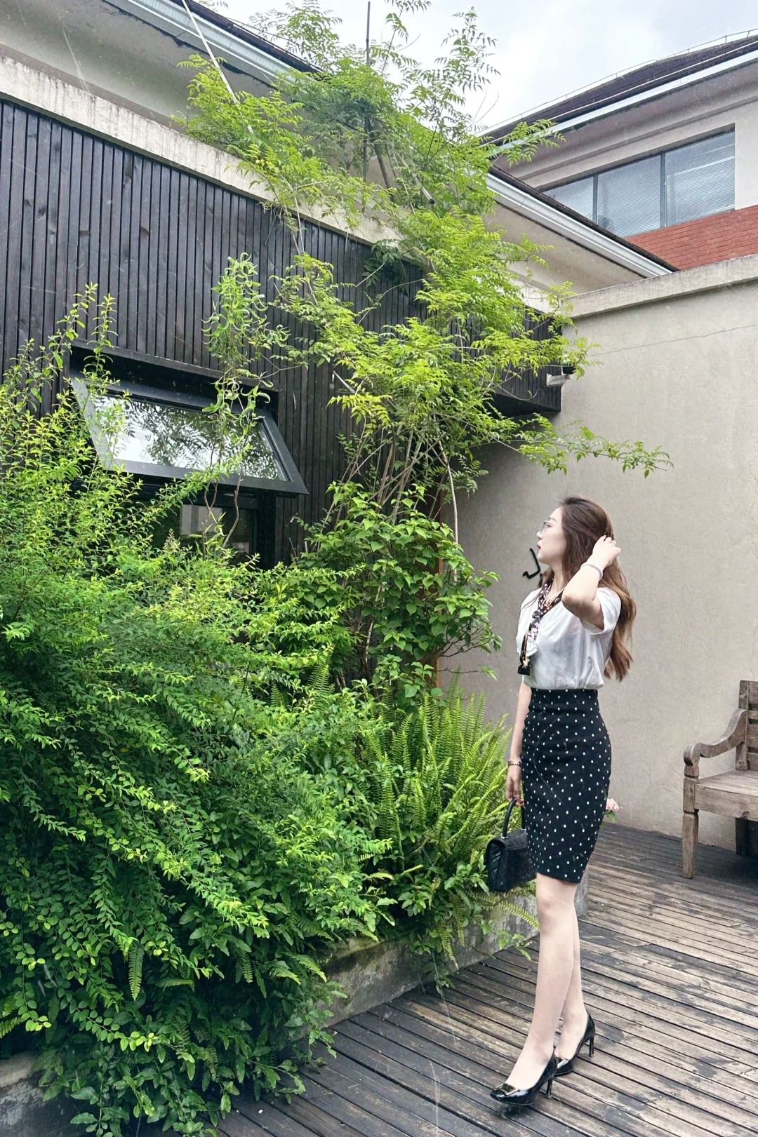 夏日可甜可辣波点裙穿搭～