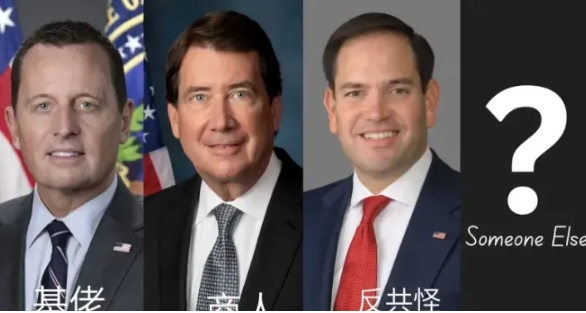 特朗普即将上任，预测国务卿人选就是以下几人其中的一位：

1、马斯克

2、卢比