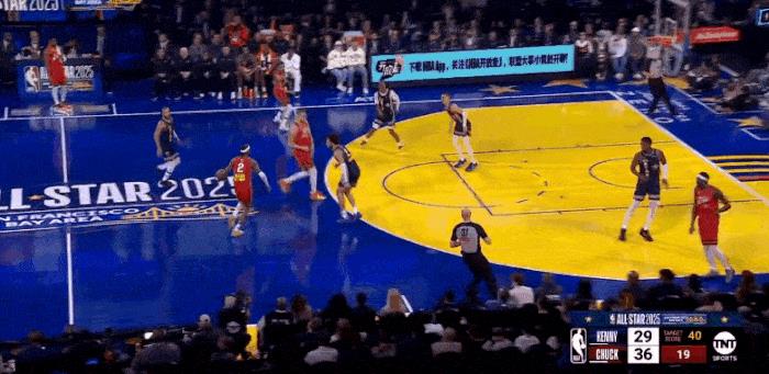 关键时刻五分绝杀！鸭梨要拿MVP！
在今天NBA全明星赛史密斯队vs巴克利队的比