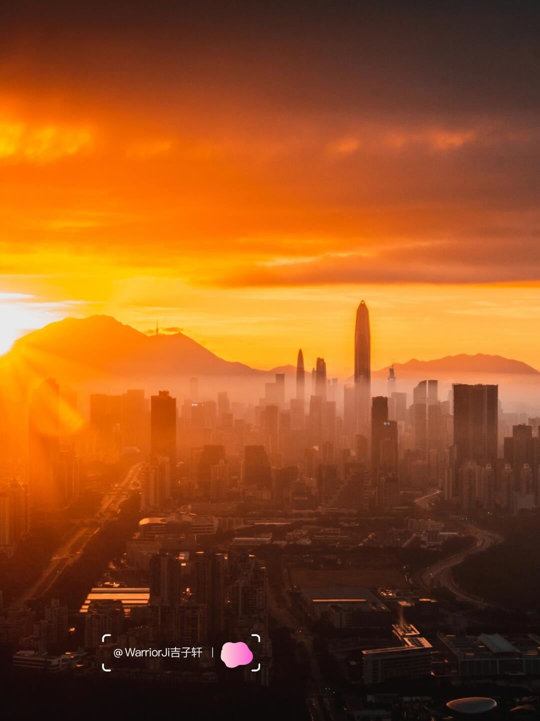 我用入门佳能相机拍的深圳日出🌅