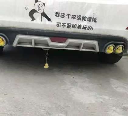 路上这个车很厉害的样子