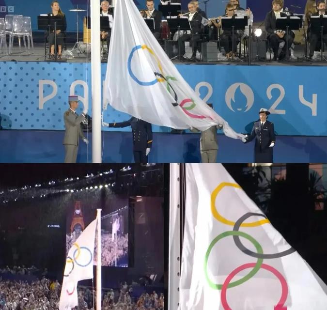 真是丢人啊！奥运会开幕式上竟然把会旗“倒挂”着升了起来。历经二十多分钟好不容易将