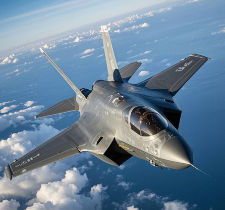 F-35“闪电 Ⅱ” 堪称空中 “多面手”，实力不容小觑。其隐身能力出众，独特外