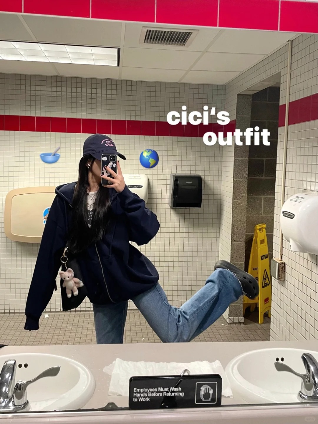 ootd｜cici的上学穿搭🥣
cici   今日 流水日志📔
🌡️气温：