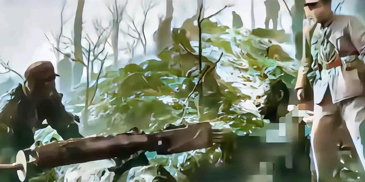 这幅画面不仅仅是战争的残酷与悲壮，它更是一种精神的象征。这位机枪手的英勇事迹，代