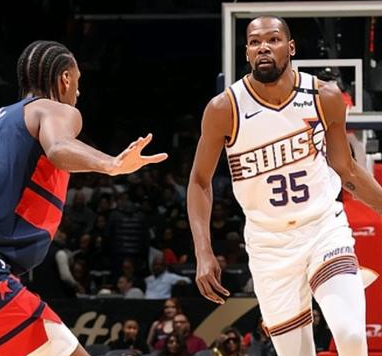 杜兰特23分，太阳险胜奇才重回附加赛行列，NBA常规赛，太阳客场挑战奇才，杜兰特