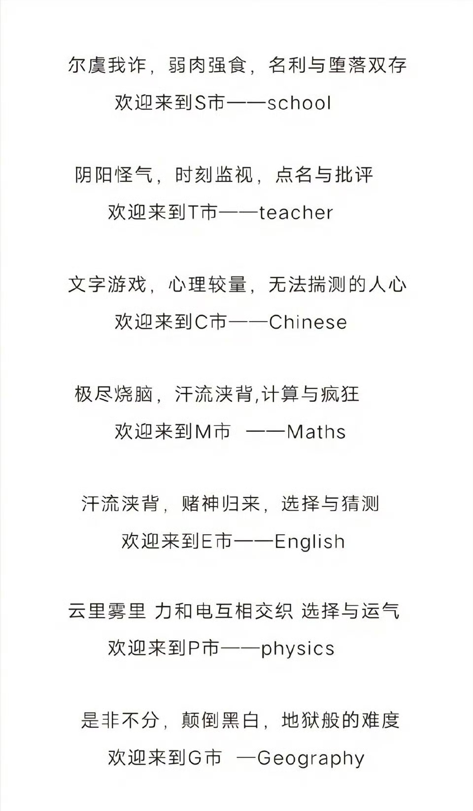 真的服了，硬是把学校整出了无限流的感觉