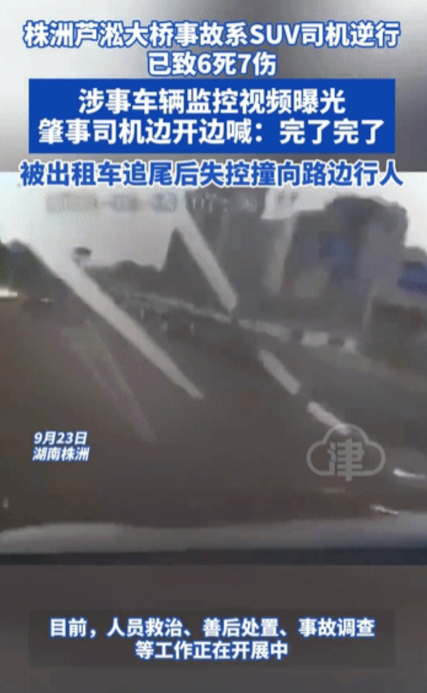 我分析一下“株洲芦淞大桥事故”肇事车司机当时的情况：被追尾后慌了，误以为踩了油门