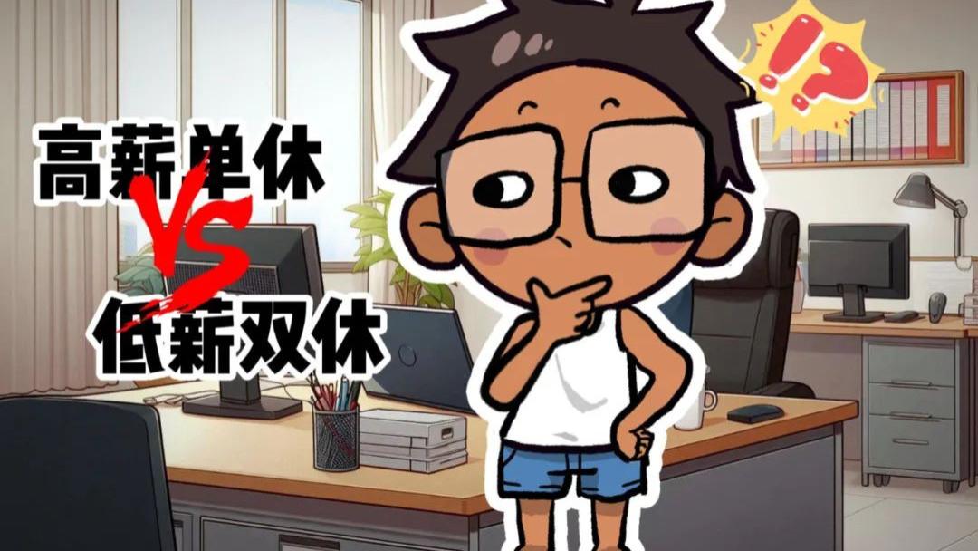 AI评热点：月薪17000单休 VS 月薪15000双休，你会怎么选？