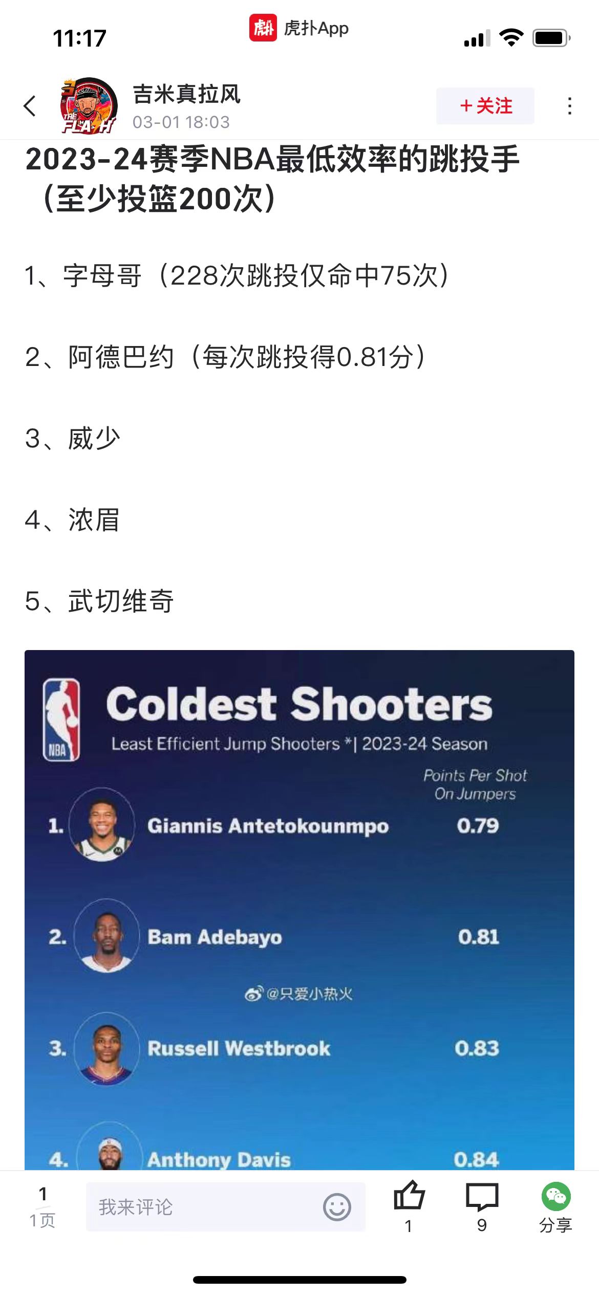理性讨论，浓眉和约基奇之间差几个档次？
一个是超级球星，一个是真正的MVP、FM