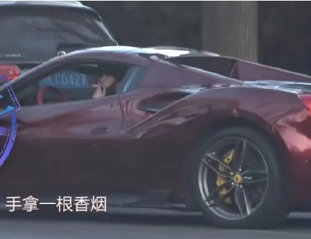 有网友偶然拍到张若昀的一个举动。只见张若昀上车后，点起一根烟，抽了一口就把烟头顺