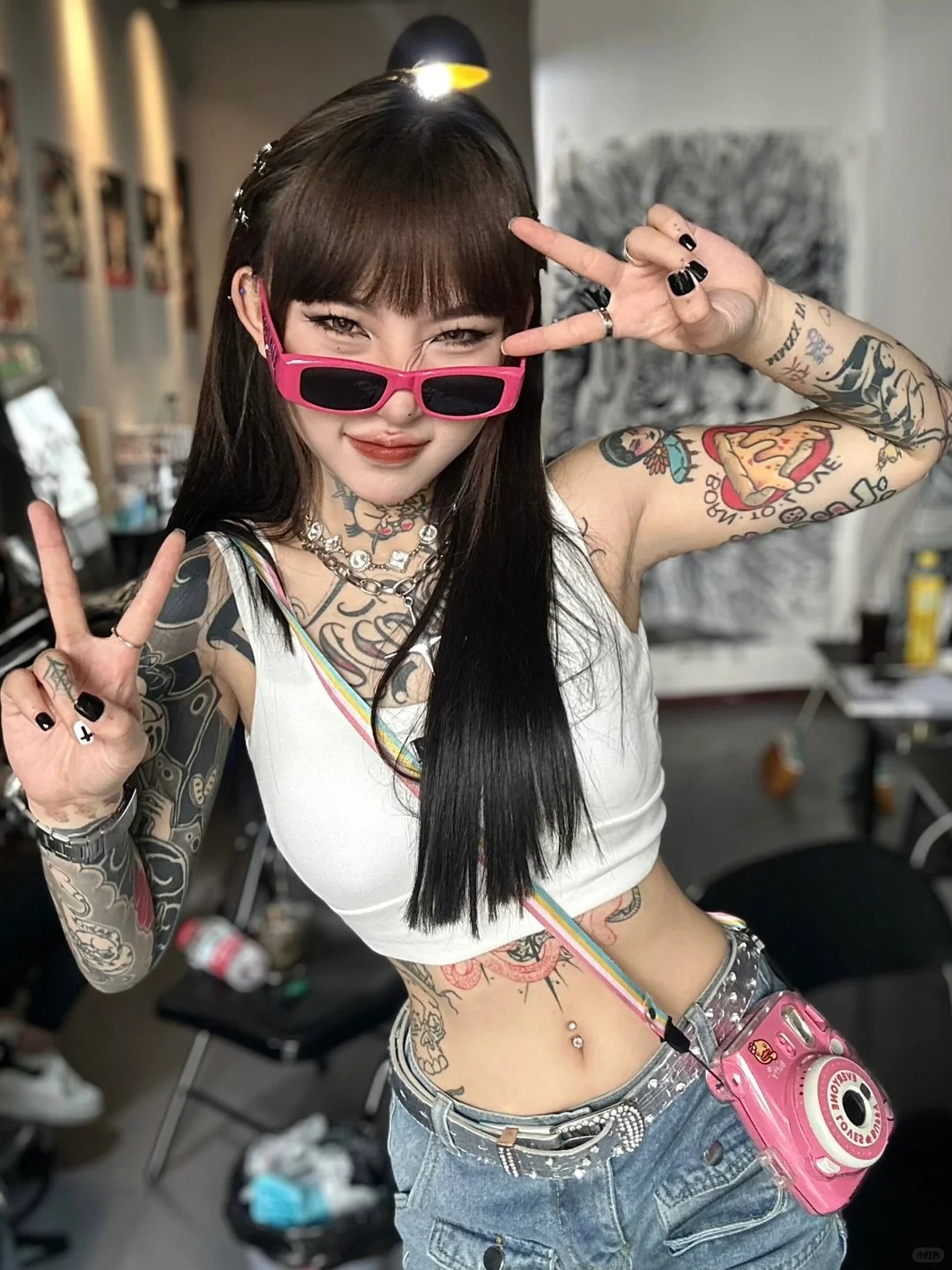 莆田甜美型纹身女孩