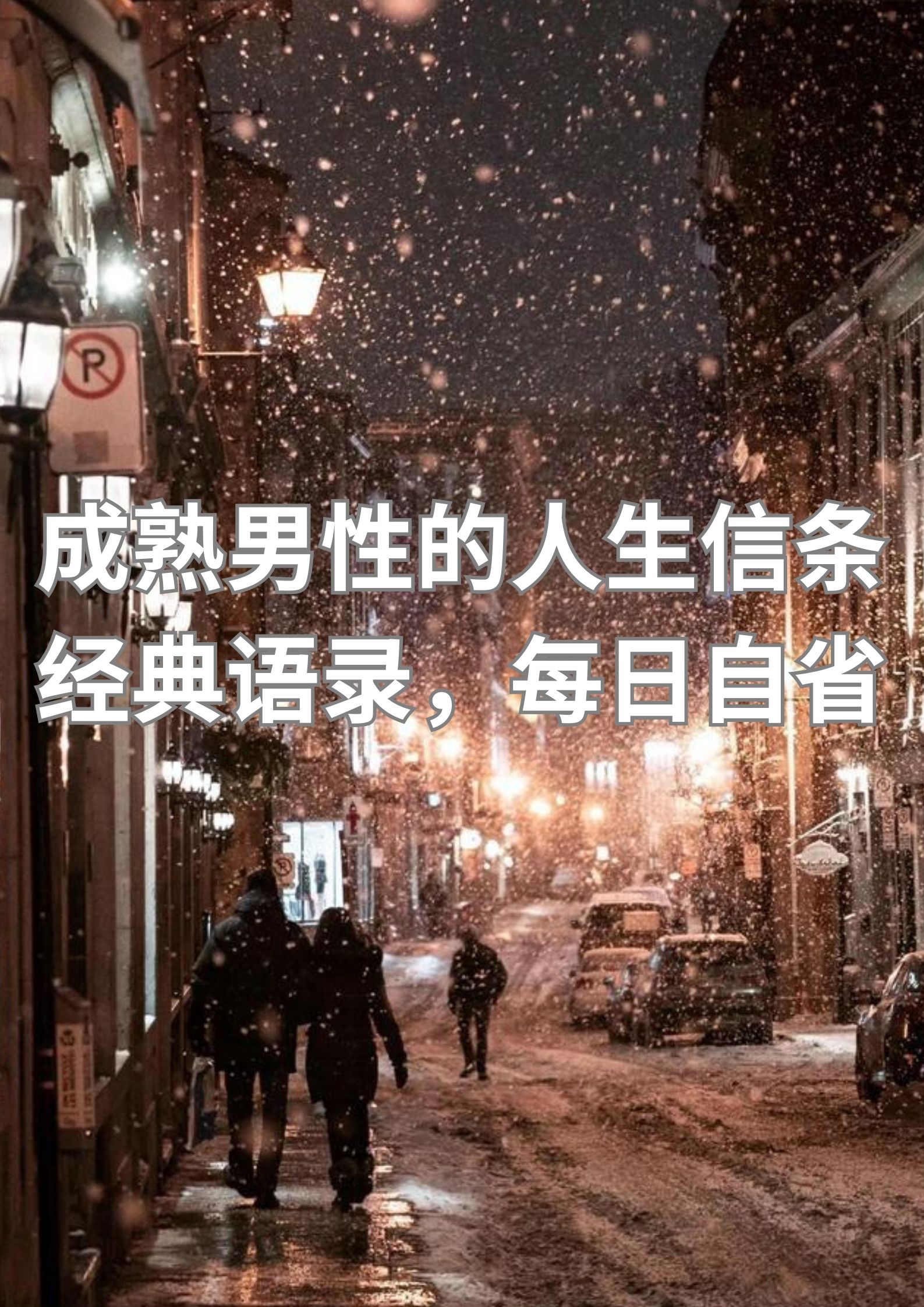 成熟男性的人生信条 经典语录，每日自省