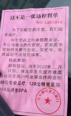 这不是一张违停罚单