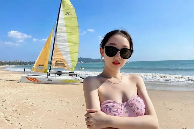 蒋梦婕度假风什么水平