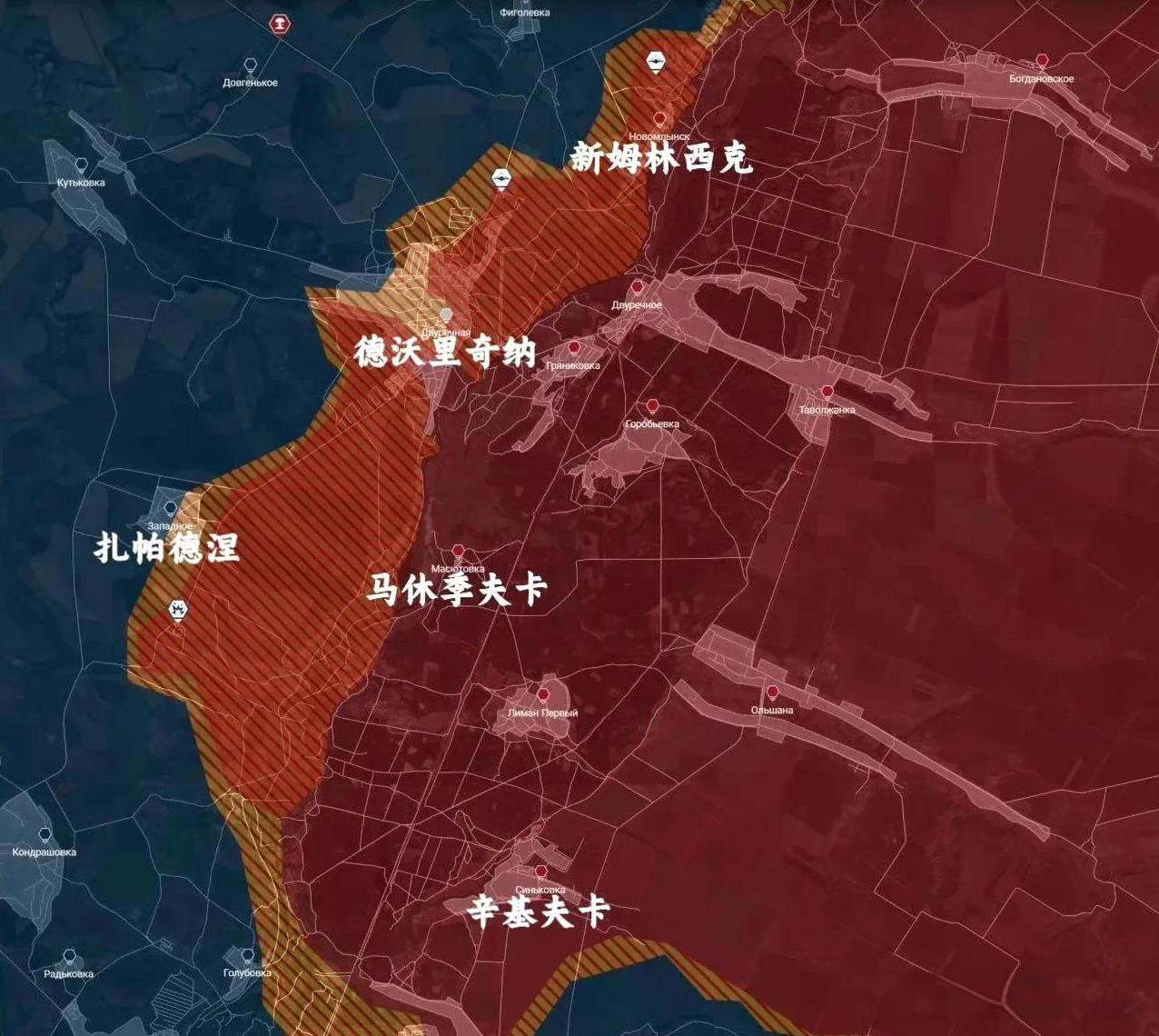 俄国防部新闻处网站消息，截至 2025 年 1 月 31 日库普扬斯克情况，俄军
