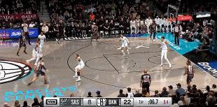 首节得分堪堪过10！这是NBA球队？
在今天马刺与篮网的首节比赛中，马刺全队毫无