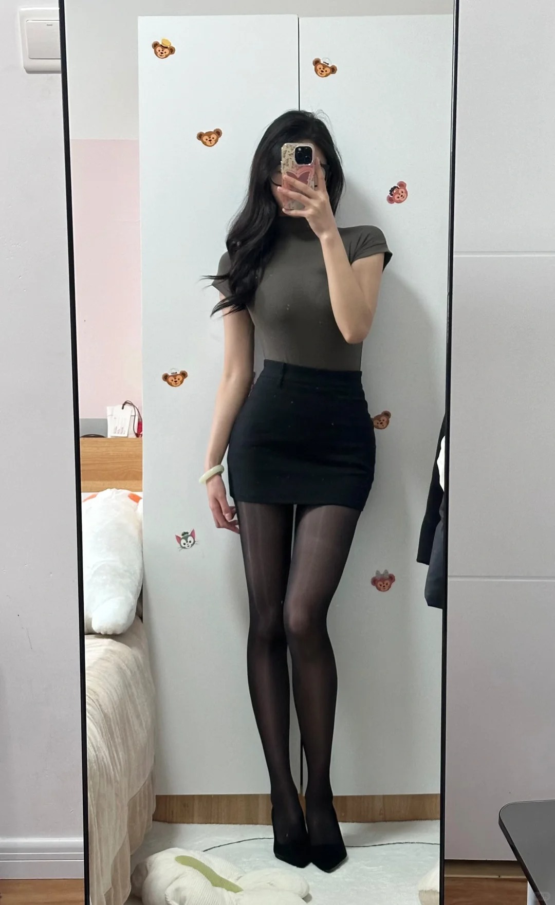 短裙就得穿丝袜