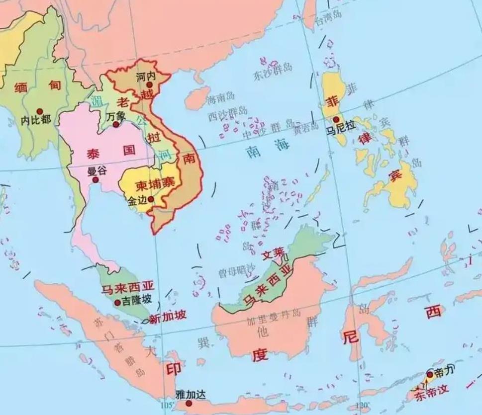 如果东南亚是一个国家，有多大？

它的国土面积将会达到450万平方公里，人口将会