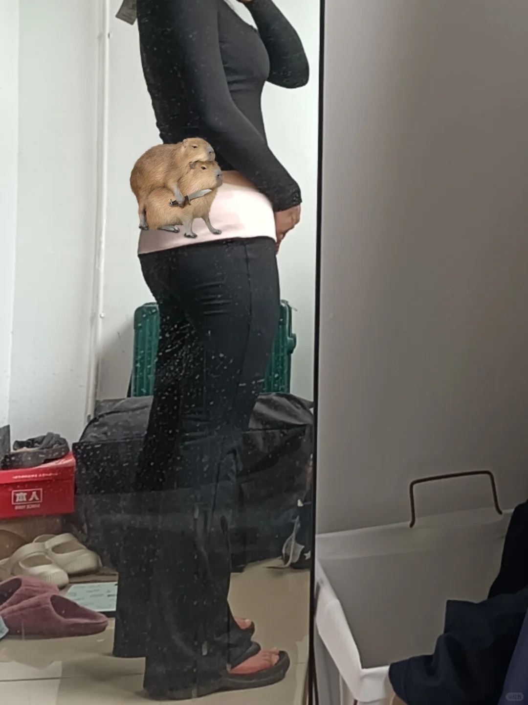 低腰裤到底怎么穿啊美女们!
是不是因为我太胖了
我感觉腰那里很松
然后我的内内本