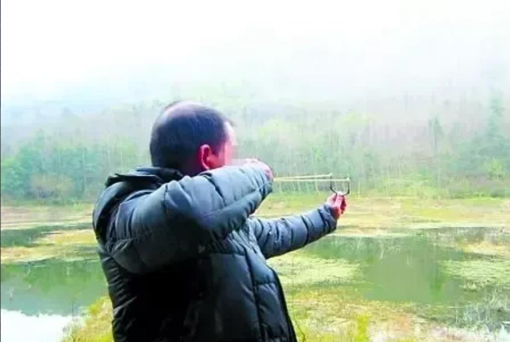 敢向高铁射击，这老师吃了豹子胆？安徽，男子晚上来到高铁桥下，准备用弹弓打鸟。没想