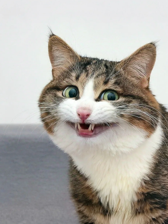 看猫猫大变脸，这小可爱，还有好几副面孔呢！
