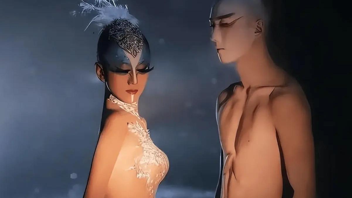 杨丽萍上台没穿衣服？服装都是彩绘的，镜头放大时太“抢眼”！