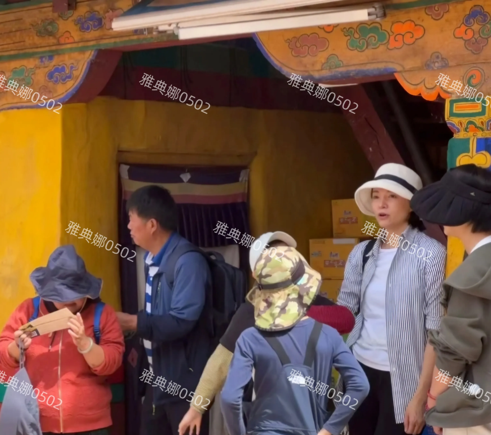 布达拉宫偶遇董卿，51岁的她身材高挑苗条，非常年轻有气质，素颜也很耐看，儿子已经