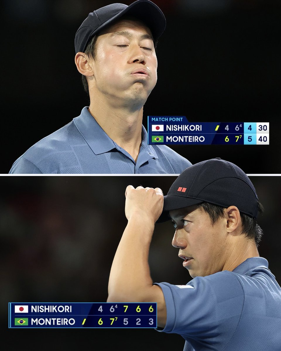 日本老将锦织圭上演了惊天大逆转