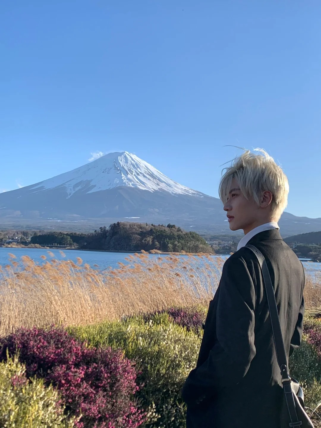 富士山下
来富士山咯
选了个好天气
远看就像一个
巨大的雪顶冰淇淋