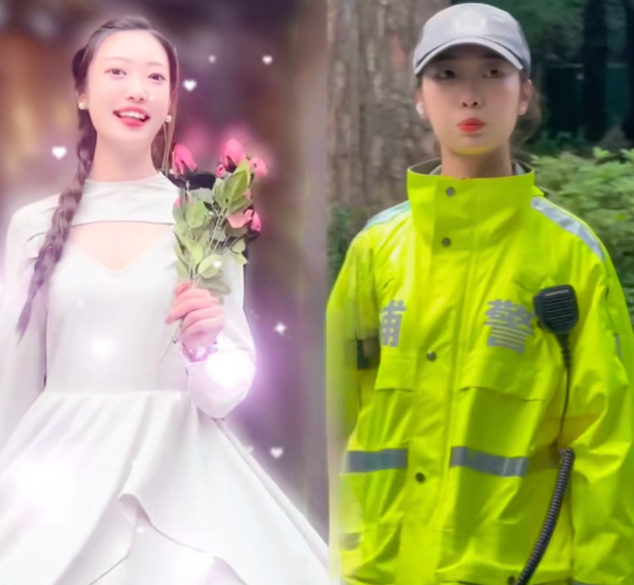 杭州西湖景区“兔子警官”李语蔚生活照和工作照看起来不像一个人，生活照看起来普普通