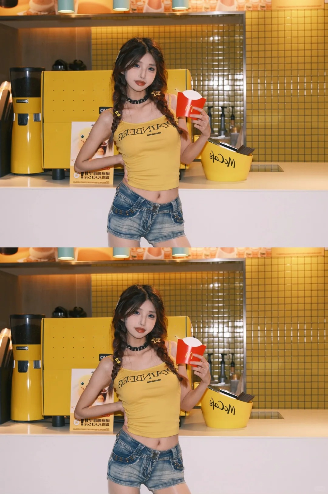 🍟𝗼𝗵～麦～𝗹𝗶𝗳𝗲～ ꙳.🧀
这是什么？薯条🍟，偷吃一根👌